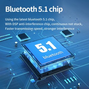 B-TG02 TWS bezvadu austiņas Bluetooth 5.1 austiņas sporta austiņas pilnas frekvences HIFI austiņas LED displejs austiņas