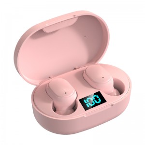 B-E6S TWS Bluetooth 5.0 słuchawki Stereo prawdziwe bezprzewodowe słuchawki douszne słuchawki z redukcją szumów sportowy zestaw słuchawkowy do telefonu komórkowego