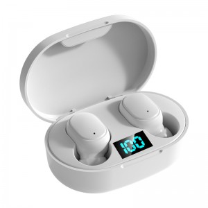 B-E6S TWS Bluetooth 5.0 slušalke Stereo True Wireless Earbuds In Ear Slušalke za odpravljanje hrupa Športne slušalke za mobilni telefon