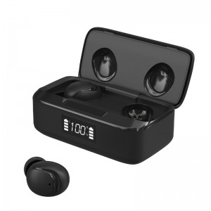 F-XY-10 ດ້ວຍຈໍສະແດງຜົນໄຟ LED ຫູຟັງໄຮ້ສາຍ Stereo Surround Sound Sports earbuds ກັນນ້ໍາ