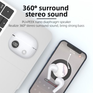 S-Pro13 HiFi Kakovost zvoka Pametne brezžične slušalke z odpravljanjem hrupa LED-zaslon Gaming Motion Brezžične ušesne slušalke brez zaostanka