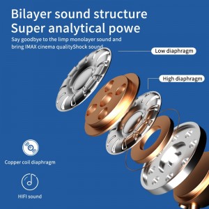 B-TG01 Factory Auriculars magnètics d'alta qualitat Bluetooth 5.1 Hifi Pantalla LED Tws per a auriculars i auriculars sense fil d'alimentació de telèfon intel·ligent
