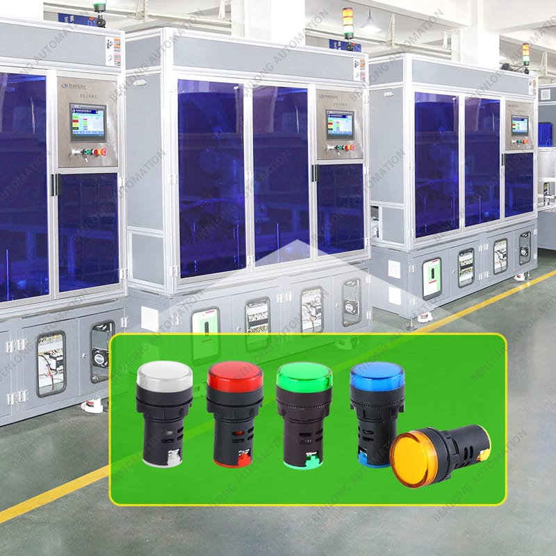 Indicator Lamp Automatic Assembly Testing Flexible Production Line