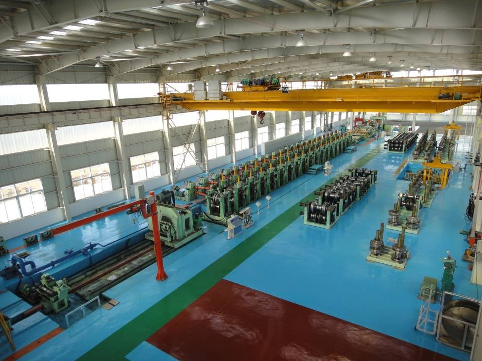 Steel sheet pilling machine production line