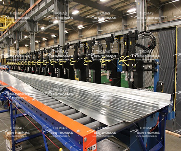 Super Purchasing for Storage Silo Corrugated Board Machine - Grain bin silo top roof machine production line – Thomas