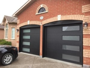 Black Garage Doors With Windows
