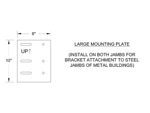 Large Steel Mounting Plates