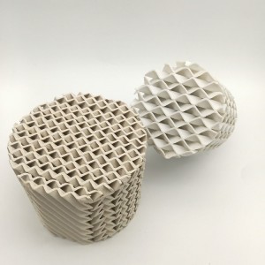 Empaque estructurado de cerámica resistente al calor para empaque de torre