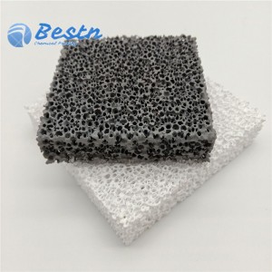 SIC/Silicon carbide Ceramic Foam Sefa yeisina-ferro alloy yakanyungudutswa simbi kusefa