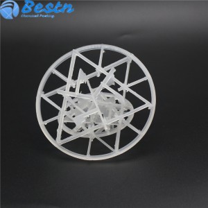 Acid Resistant Plastic Intalox Snowflake Ring 95mm