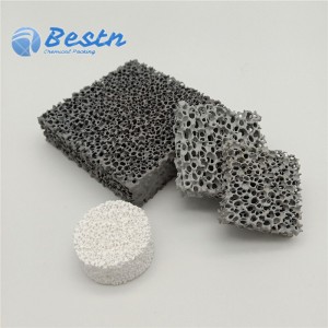 SIC/Silicon carbide Ceramic Foam Sefa yeisina-ferro alloy yakanyungudutswa simbi kusefa