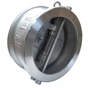 Dual plate wafer type check valve