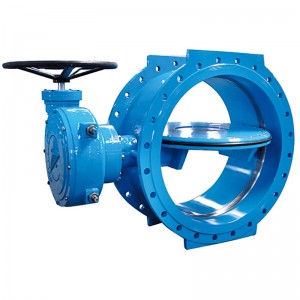 Double eccentric double flanged soft seat butterfly valve