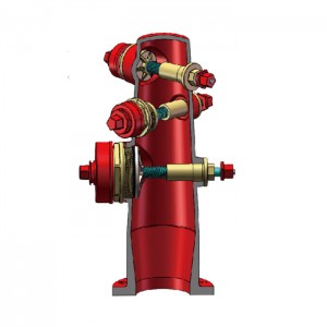 Drėgnas gaisrinis hidrantas UL/FM Patvirtintas
