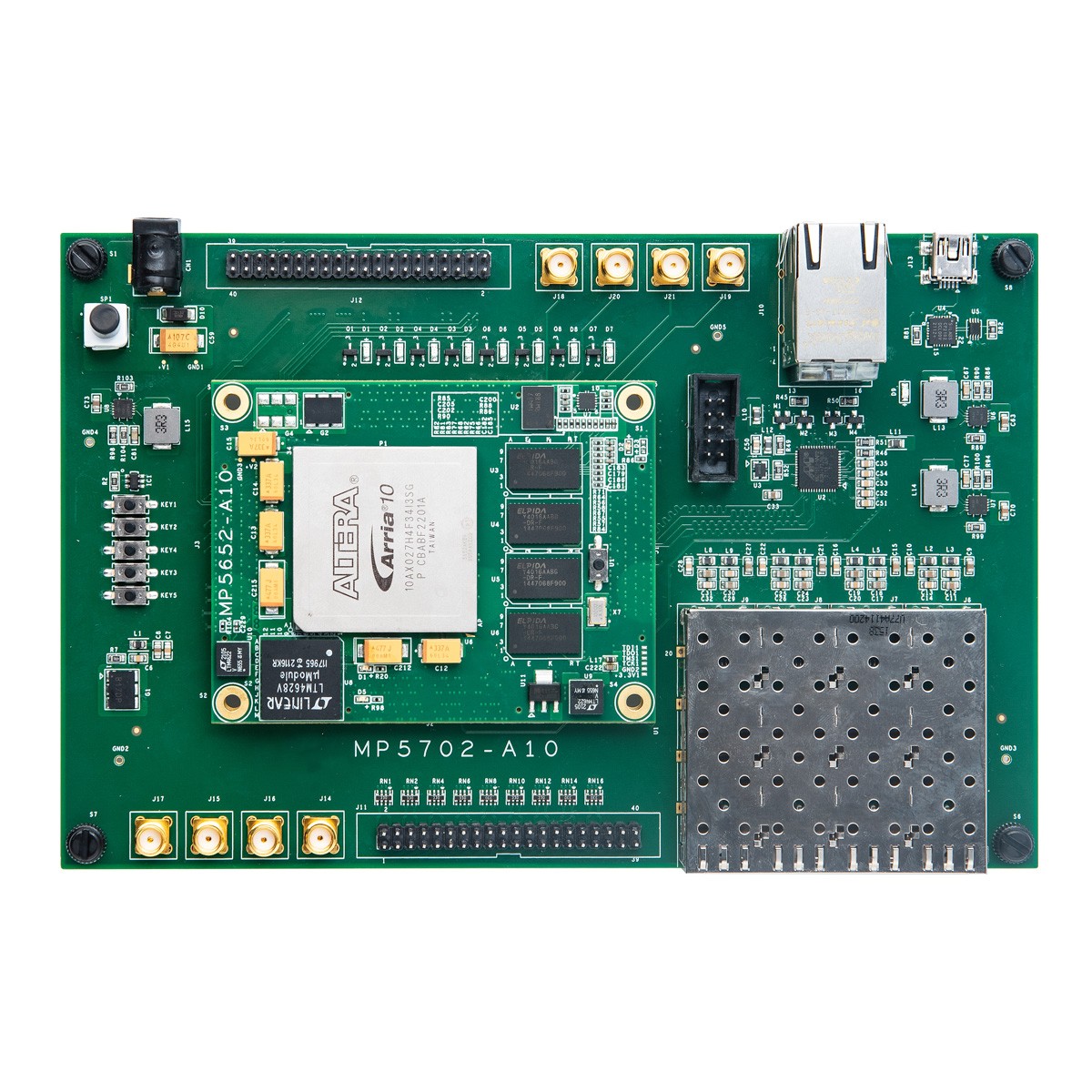Hình ảnh nổi bật của FPGA Intel Arria-10 GX series MP5652-A10