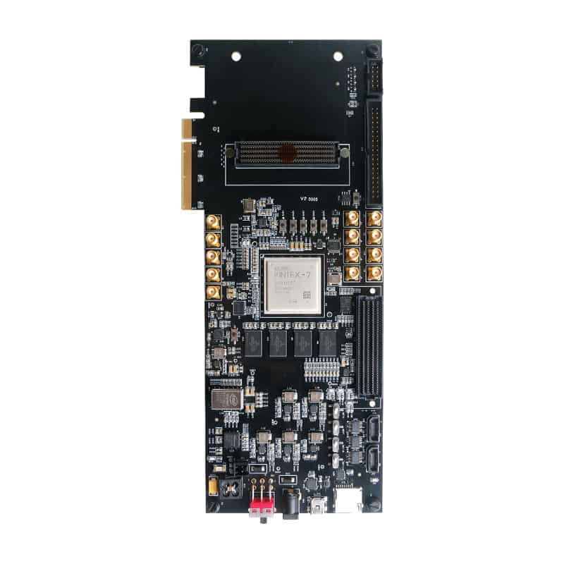 FPGA Xilinx K7 Kintex7 PCIe isgaarsiinta fiber indhaha