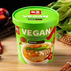 vegan mushroom flavor instant glass noodles