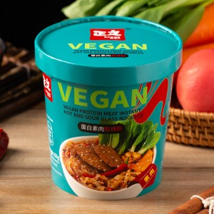 vegan protein meatinstant  hot and sour glass noodles