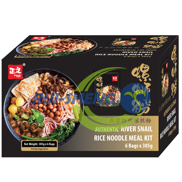 River Snails Hot and Sour Rice Noodles 305g carton