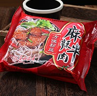 Hot and Spicy Beef Flavor Instant Glass Noodles