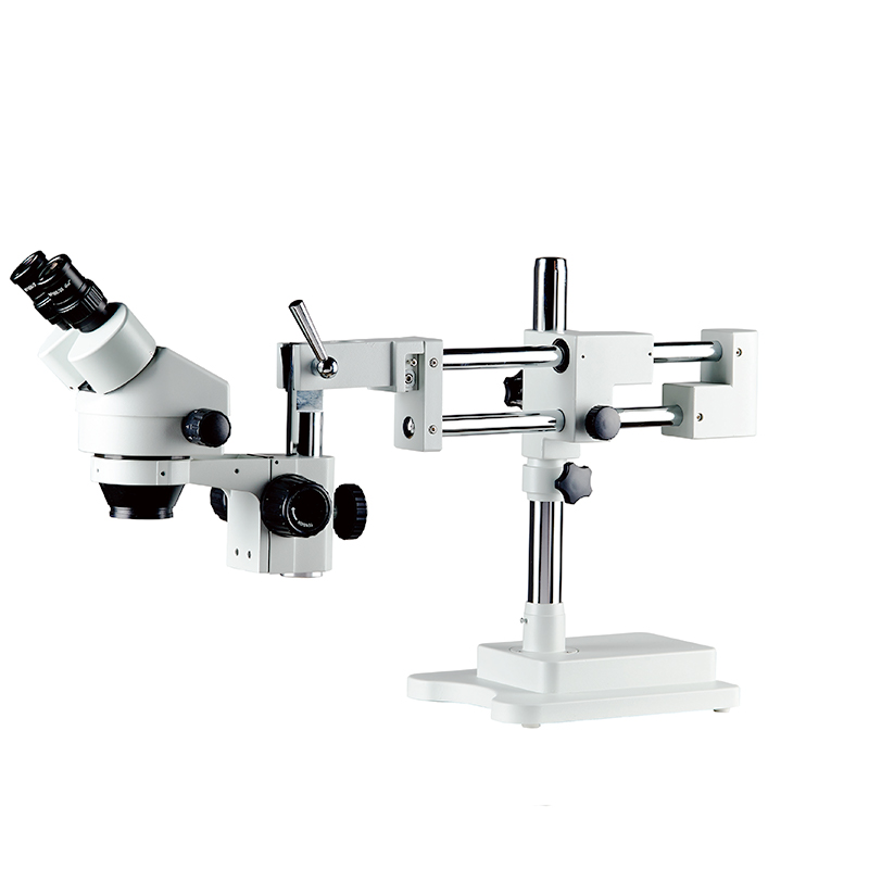 BS-3025B-ST2 ngadeukeutkeun Mikroskop stereo jeung Double Arm Universal Stand