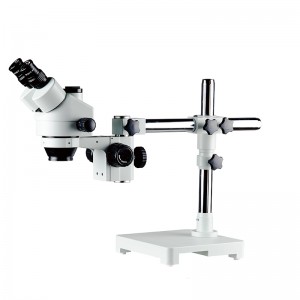 BS-3025T-ST1 Zoom Stereo Microscopium cum Unico Brachio Universali Stand