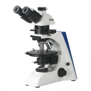 Trinokulárny polarizačný mikroskop BS-5062T