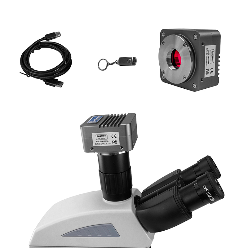 Caméra de microscope numérique CMOS USB3.0 BUC5E-1200C (capteur Sony IMX226, 12,0 MP)