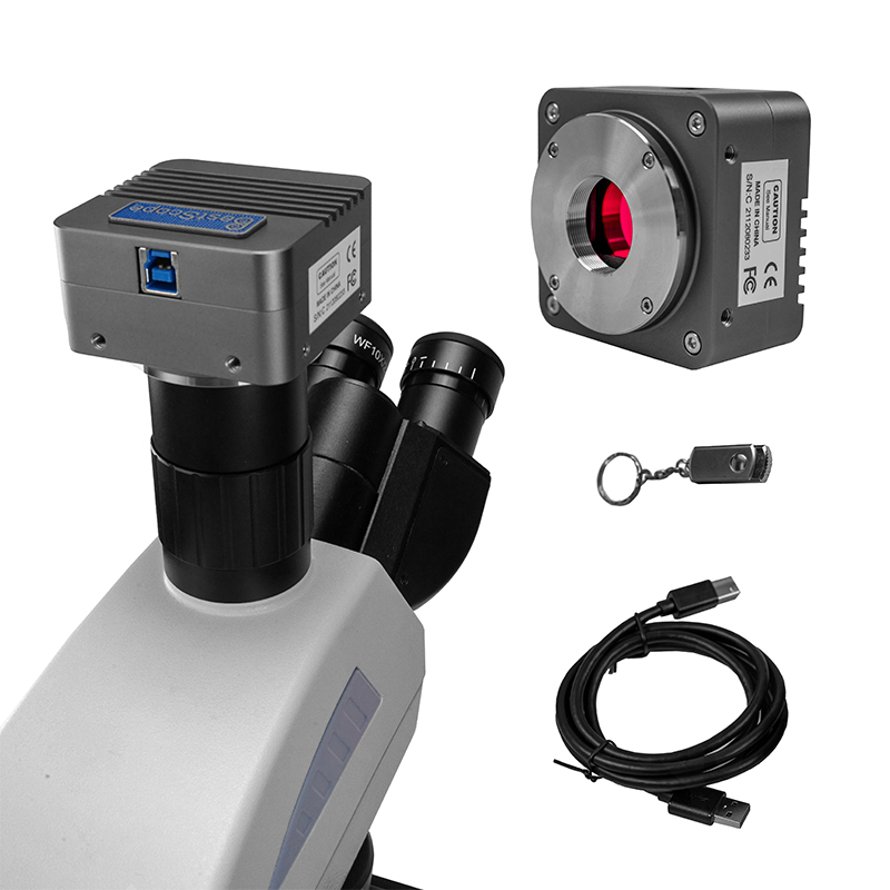 Caméra de microscope CMOS USB3.0 à monture C BUC5F-1200C (capteur Sony IMX226, 12,0 MP)