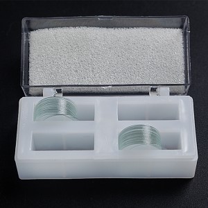 Circular Microscope Cover Glass (routine eksperimintele en patologyske stúdzje)