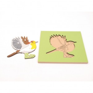 Montessori Wooden Bird Puzzle