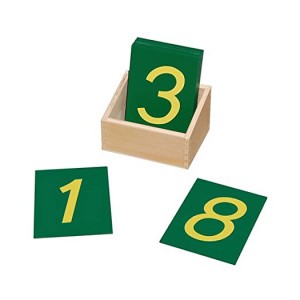 Mathematics Educational toy Sandpaper Numbers With Box