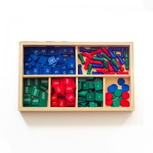 100% Original Wooden Building Blocks - Montessori Stamp Game Math Learning Material – Bst