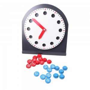 Drewniany zegar edukacyjny dla dzieci Montessori