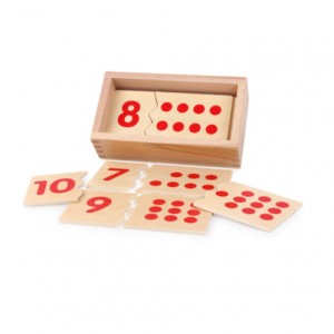 Montessori Math Materials Matching Number Puzzles 1-10