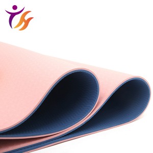 High elastic non-slip posture line TPE yoga mat wholesale