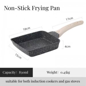 BC 7,02" x 5,85" Non Stick Tamagoyaki Pan
