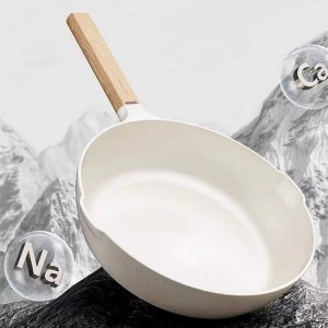 Посуд Chefs Pan / Wok з твердим анодованим антипригарним покриттям, 9 дюймів, бежевий