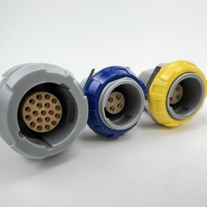 P-serien (IP50) push pull kontakt plast cirkulär IP50 inomhus används till mycket låg kostnad