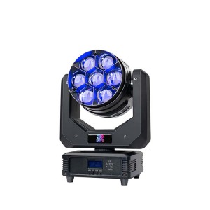 7x40W LED мини подвижна глава со ефект на зрак и перење