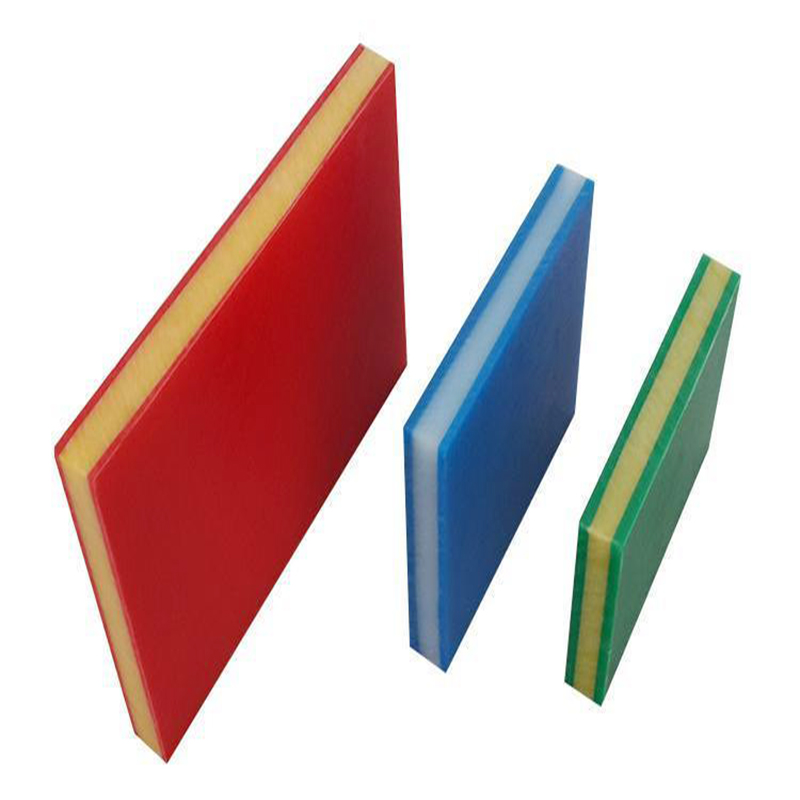 បន្ទះប្លាស្ទិកពណ៌ពីរ HDPE សន្លឹក Polyethylene Plank Multi Color HDPE Sheet រូបភាពដែលមានលក្ខណៈពិសេស