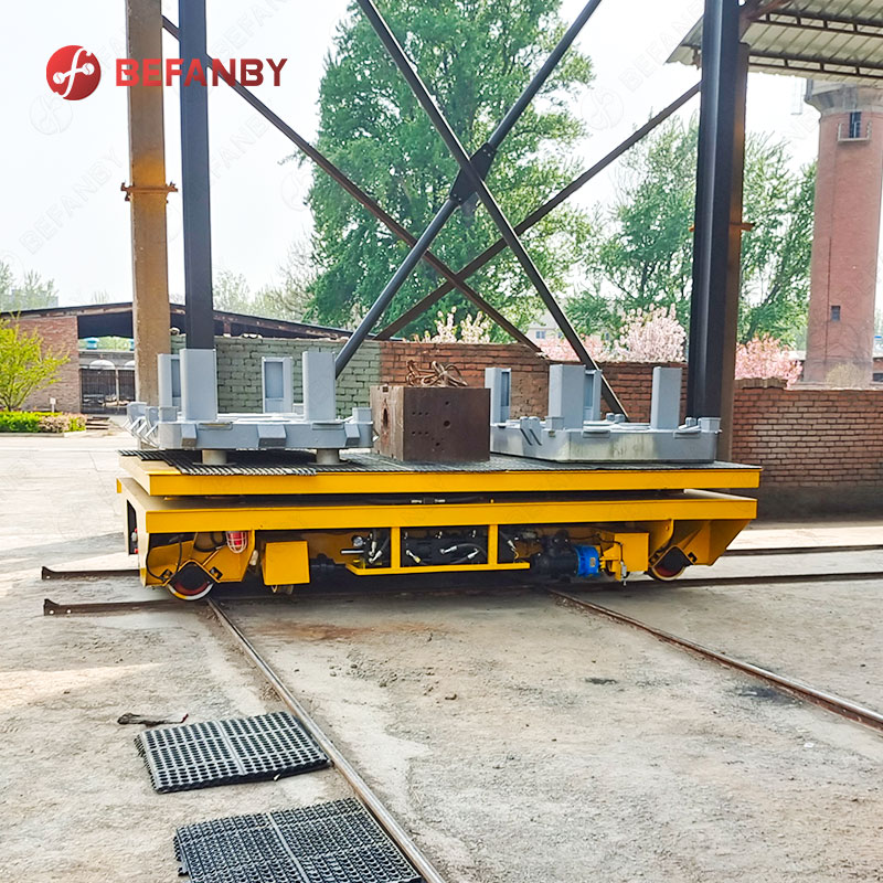 Heavy Load Battery Rail Hydraulisk Lift Transfer Cart
