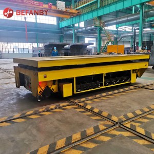 Heavy Duty Hydraulisk Lift Rail Transport Trolley