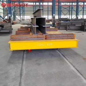30T Steel Plate Handling Electric Rail Transfer Cart