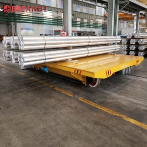 40 Ton Large Lond Steel Pipe Rail Transfer Cart