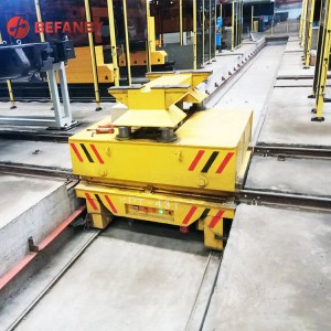Carrinho de transferência ferroviária de balsa para linha de produção