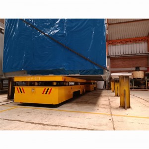U pigura beurat Industrial Coil Transfer Car Trolley pikeun penanganan bahan
