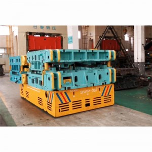 U Frame Heavy Industrial Coil Transfer Car Trolley para sa Material Handling