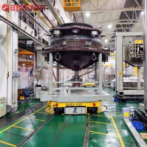 Fabriksförsörjning produktionslinje Applicera justerbar järnvägsöverföringsvagn 20 ton Kina