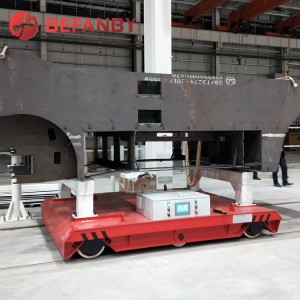 Factory Supply Metal Factory Transport Electric Rail Transfer Cart
